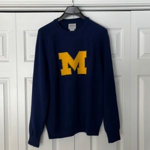 Hillflint University of Michigan merino wool sweater men’s size medium